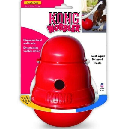 KONG Wobbler - Interactive Dog Toy for Treat Dispensing - Dog Slow Feeder Treat