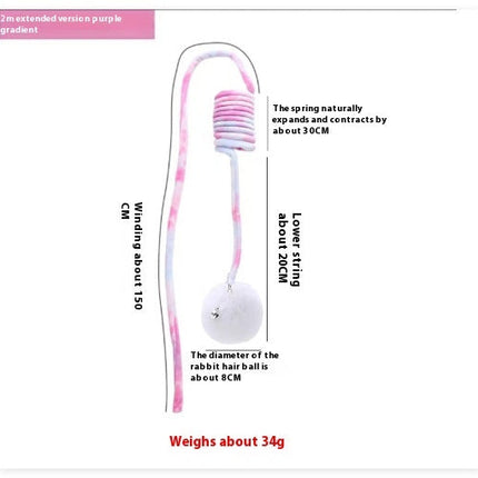 Cat Toy Spring Hair Ball Interactive Play Interactive Toy