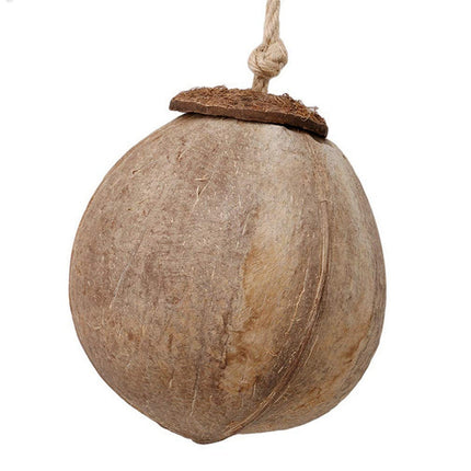 Natural coconut shell bird nest ladder