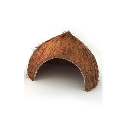 Reptile cache cave natural hideout coconut shell