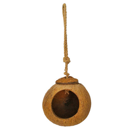 Natural coconut shell bird nest ladder