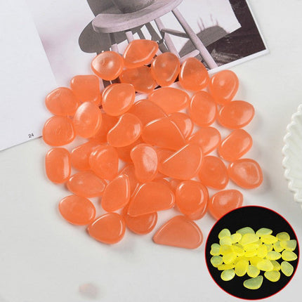 Luminous Stones Fluorescent Aquarium Pebbles Fish Tank Garden Luminous Stones