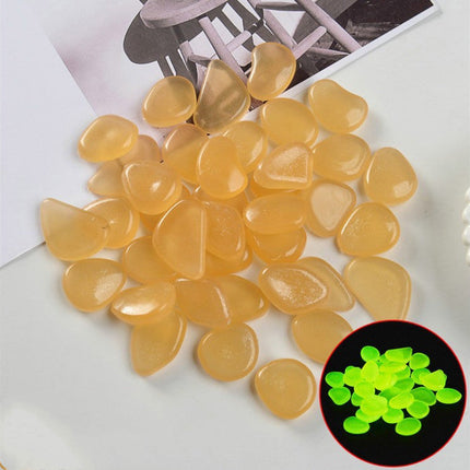 Luminous Stones Fluorescent Aquarium Pebbles Fish Tank Garden Luminous Stones