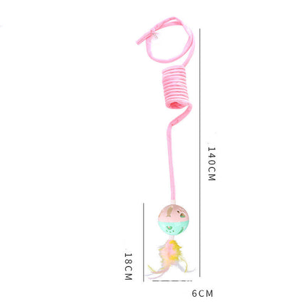 Cat Toy Spring Hair Ball Interactive Play Interactive Toy