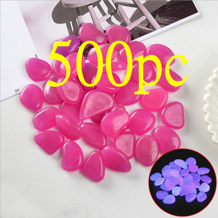 Luminous Stones Fluorescent Aquarium Pebbles Fish Tank Garden Luminous Stones