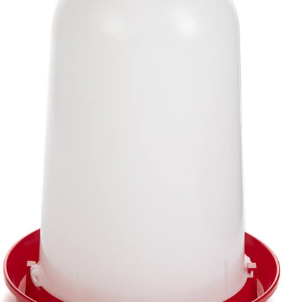 Little Giant 3 Gallon Poultry Drinker 2-Pack Gravity Fed Chicken Waterer Red Base