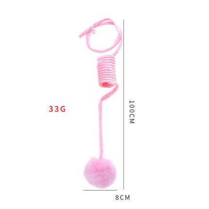 Cat Toy Spring Hair Ball Interactive Play Interactive Toy
