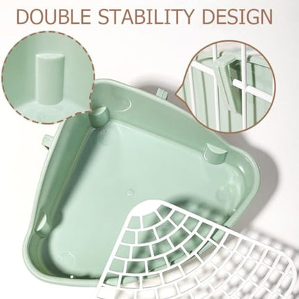 Rabbit Litter Box Bunny Corner Toilet Box Potty Trainer For Hamster Guinea Pig Ferret Rat Chinchialla Cage Pan