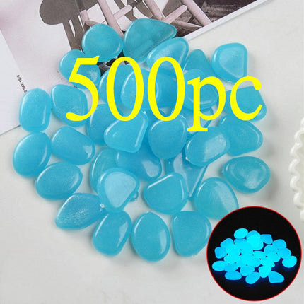 Luminous Stones Fluorescent Aquarium Pebbles Fish Tank Garden Luminous Stones