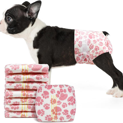 Female Dog Diapers 48 Count Disposable Leakproof Puppy Diapers XXS- Medium