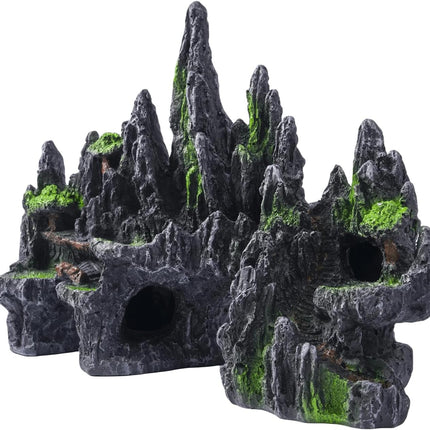 Large Fish Tank Decoration Mountain Cave Bridge Aquarium Ornament