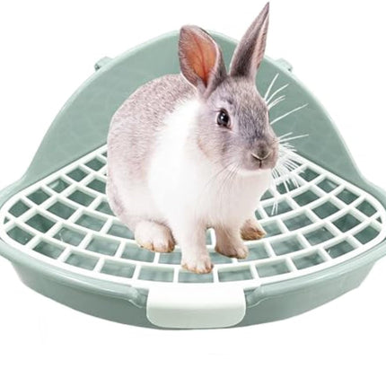 Rabbit Litter Box Bunny Corner Toilet Box Potty Trainer For Hamster Guinea Pig Ferret Rat Chinchialla Cage Pan