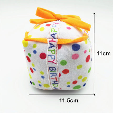 Cute Dog Birthday Cake Plush Toy