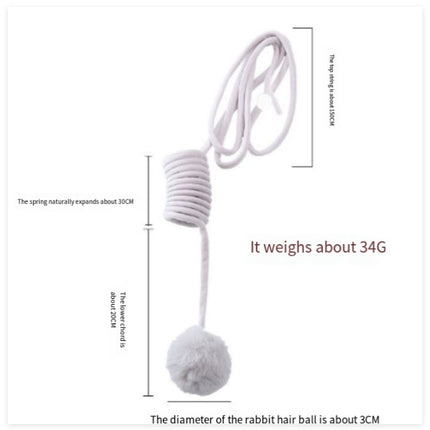 Cat Toy Spring Hair Ball Interactive Play Interactive Toy