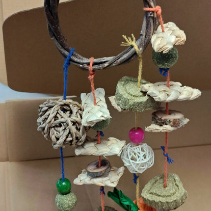 Chew Toy Hanging (With Clips) hang in cage for Great Fun