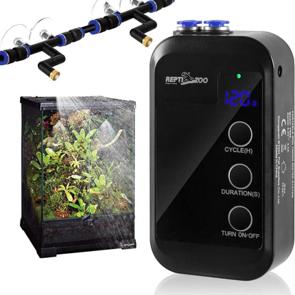 Reptile Humidifier Mini Auto Misting System Rainforest Spray Nozzles