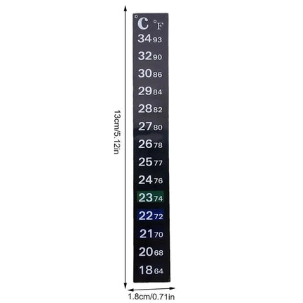 5Pcs/10Pcs Aquarium Fish Tank Strip Stick-on discolor Thermometer Sticker Adhesive Sticky Dual Scale Sticker Temperature Tools