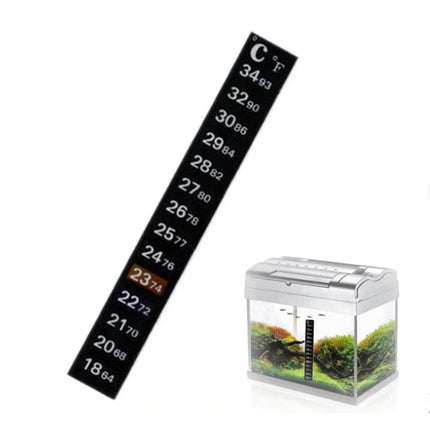 5Pcs/10Pcs Aquarium Fish Tank Strip Stick-on discolor Thermometer Sticker Adhesive Sticky Dual Scale Sticker Temperature Tools