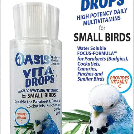 Vita Drops Small Bird Multivitamin Liquid 2oz Parakeet Canary Finch Care