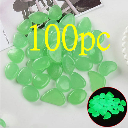Luminous Stones Fluorescent Aquarium Pebbles Fish Tank Garden Luminous Stones