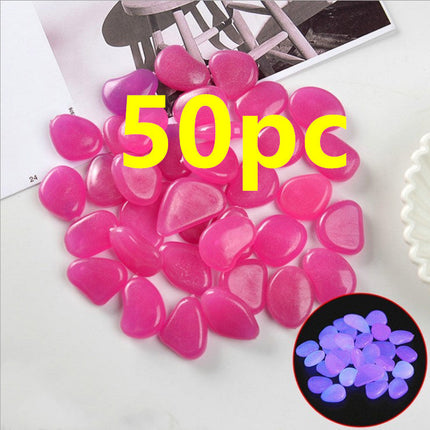 Luminous Stones Fluorescent Aquarium Pebbles Fish Tank Garden Luminous Stones