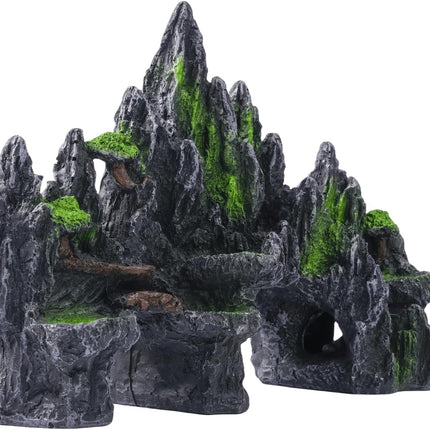 Large Fish Tank Decoration Mountain Cave Bridge Aquarium Ornament