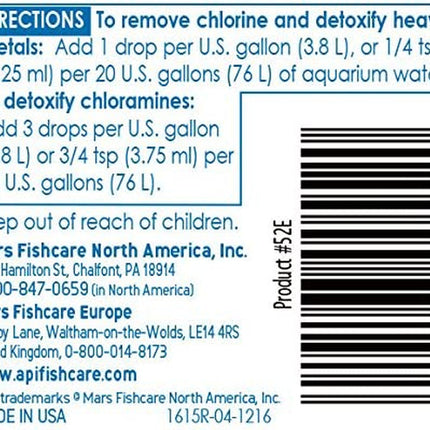 TAP WATER CONDITIONER Aquarium Water Conditioner 1-Ounce Bottle