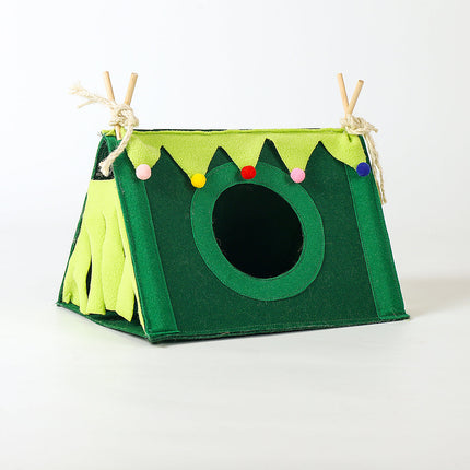 Small Pet Rabbit Nest Hamster Corner House Tent