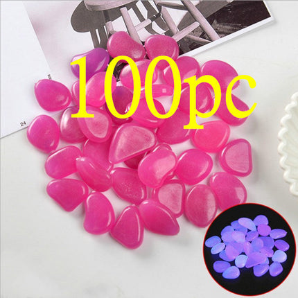 Luminous Stones Fluorescent Aquarium Pebbles Fish Tank Garden Luminous Stones
