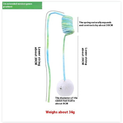 Cat Toy Spring Hair Ball Interactive Play Interactive Toy