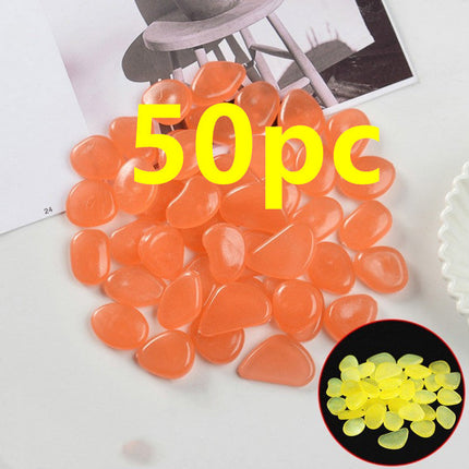 Luminous Stones Fluorescent Aquarium Pebbles Fish Tank Garden Luminous Stones