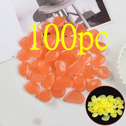 Luminous Stones Fluorescent Aquarium Pebbles Fish Tank Garden Luminous Stones