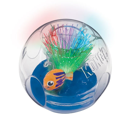 KONG Bat-A-Bout Glow Aquarium  Cat Ball