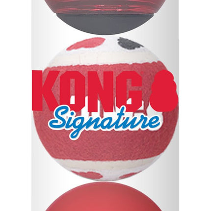 KONG Signature Fetch Dog Toy Ball, Multi-Pack