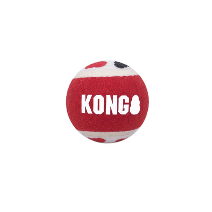 KONG Signature Fetch Dog Toy Ball, Multi-Pack