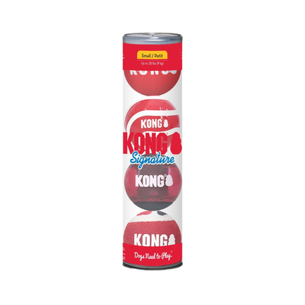 KONG Signature Fetch Dog Toy Ball, Multi-Pack