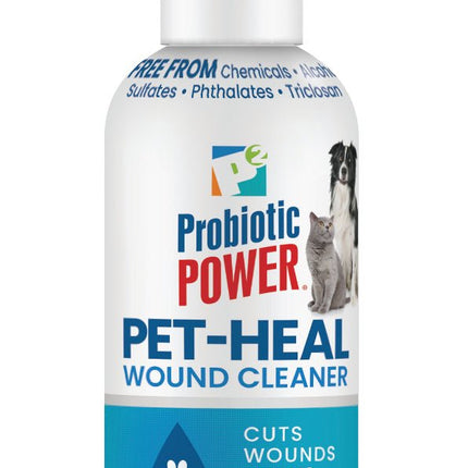 Pet-Heal Probiotic Wound Cleaner for Dogs & Cats, 4 oz – Veterinarian Approved, All-Natural, Organic, Vegan, Eco-Friendly, GMO-Free, Allergy-Free, Kid-Safe