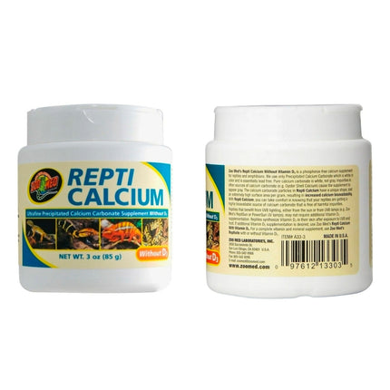 Zoo Med Repti Calcium without D3 Reptile Supplement, 3-oz jar
