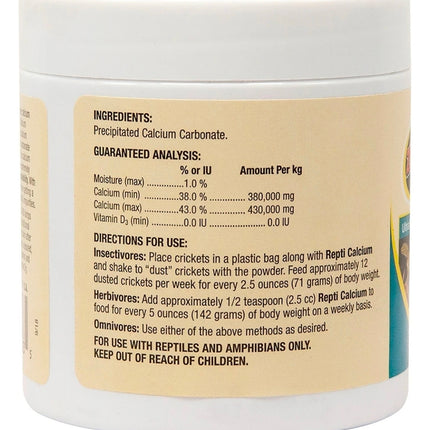 Zoo Med Repti Calcium without D3 Reptile Supplement, 3-oz jar